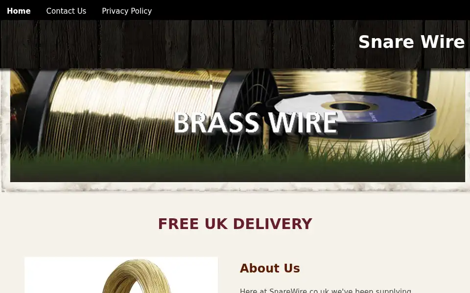 Screenshot of snarewire.co.uk