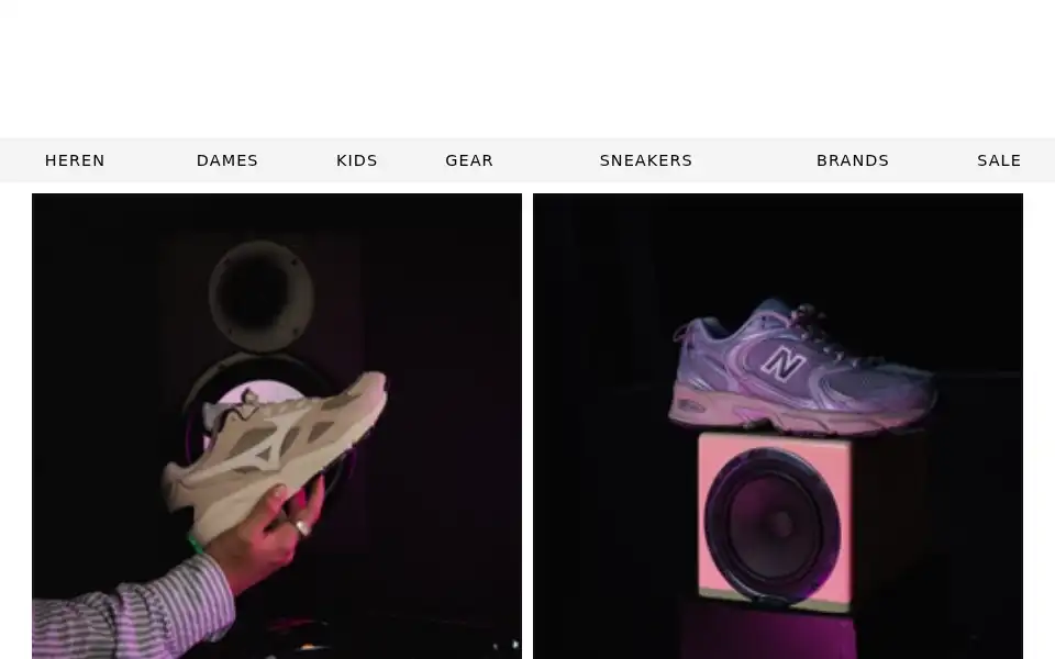 Screenshot of sneakerbaas.nl