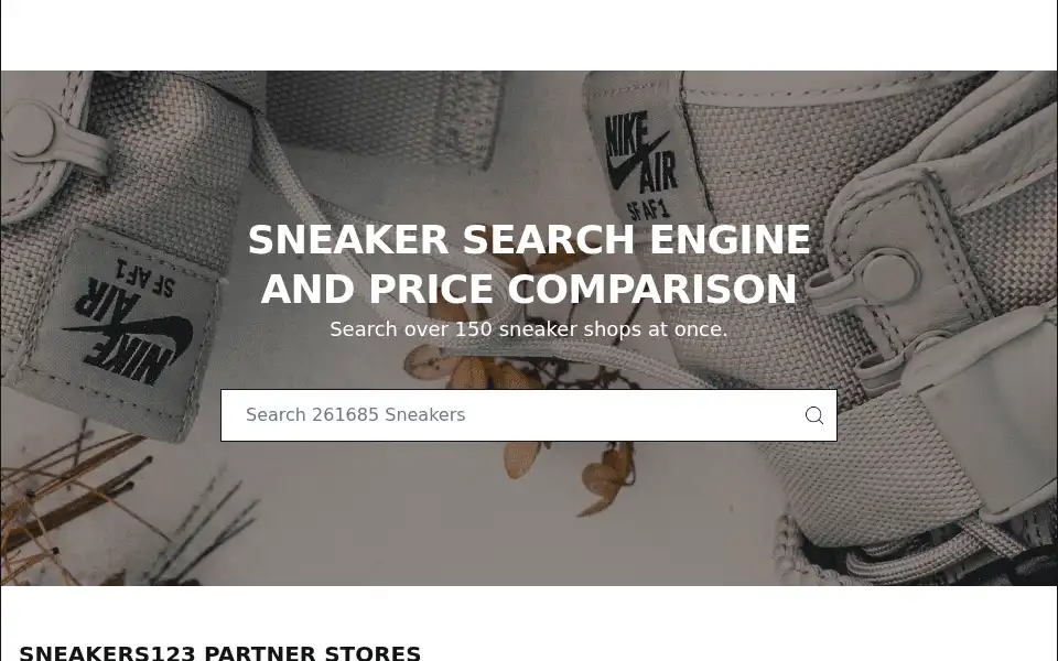 Screenshot of sneakers123.com