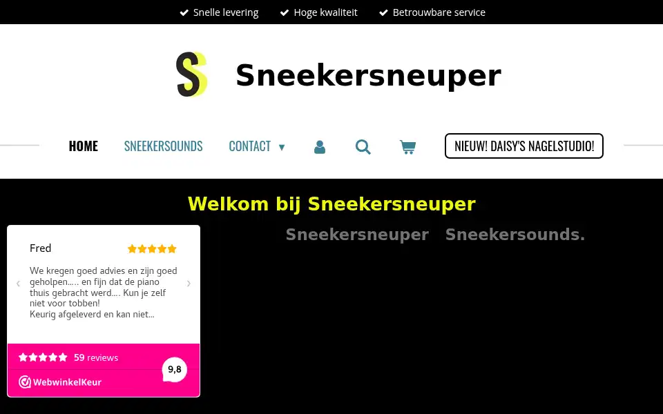 Screenshot of sneekersneuper.nl