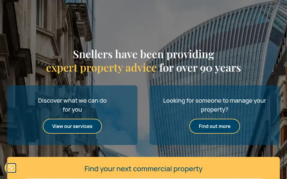 Screenshot of snellers.com
