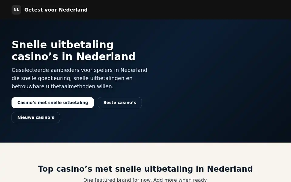 Screenshot of snelleuitbetalingcasinos.com