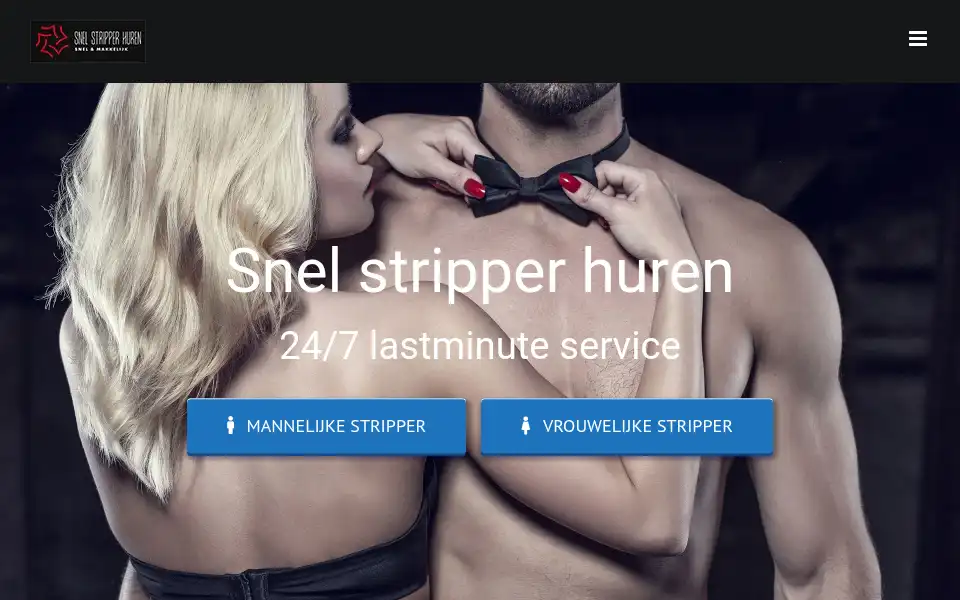 Screenshot of snelstripperhuren.nl