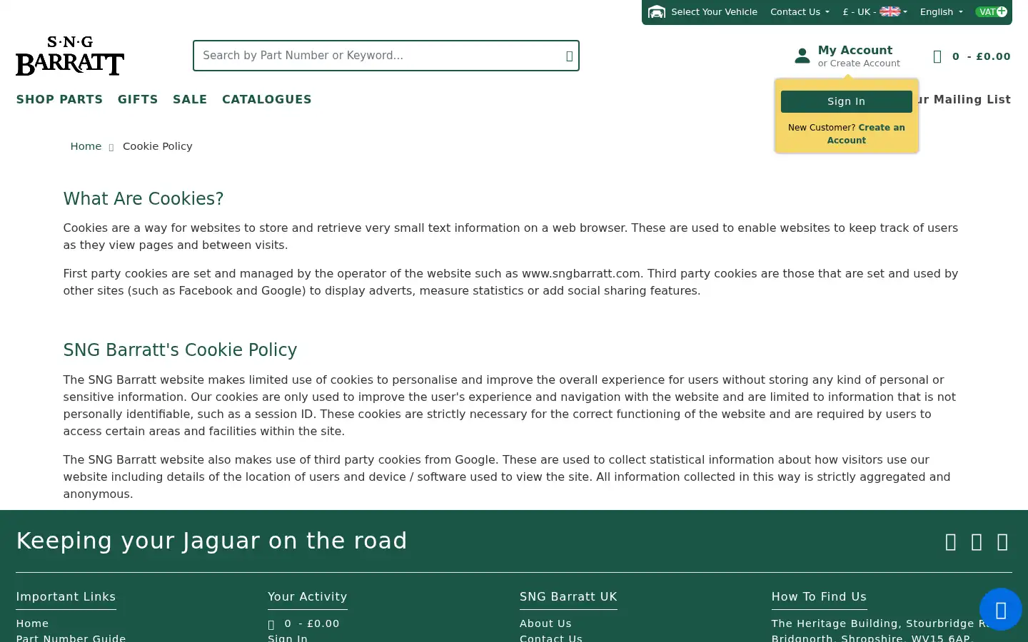 Screenshot of sngbarratt.com