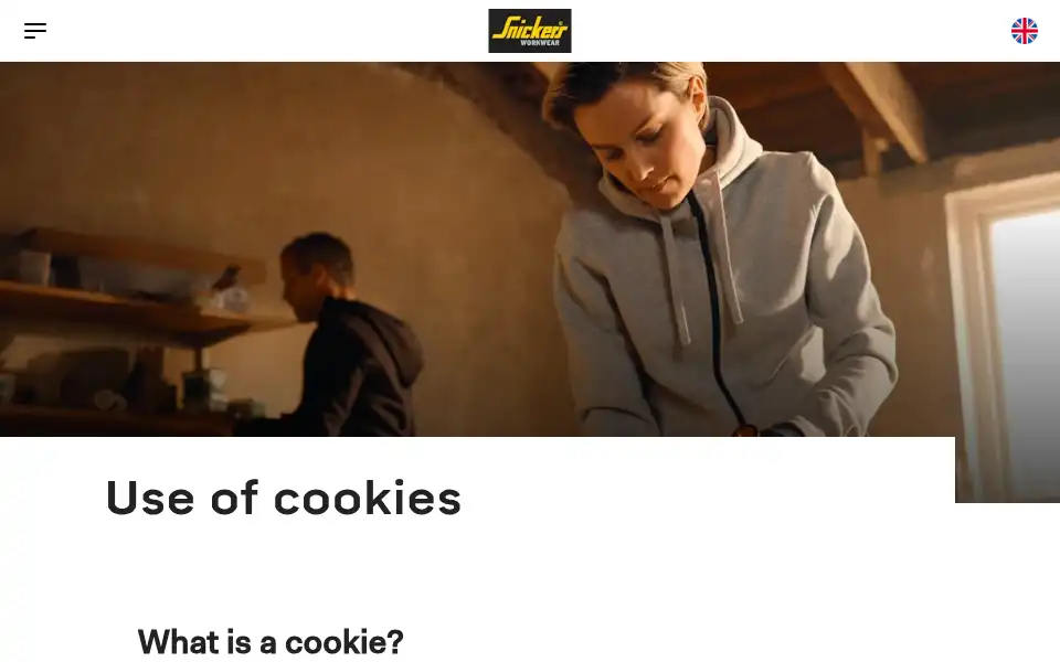 Screenshot of snickersworkwear.co.uk