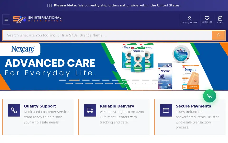 Screenshot of snillc.com
