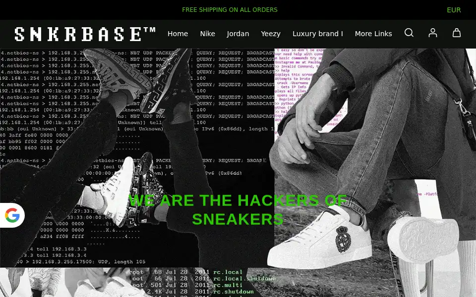 Screenshot of snkr-base.com