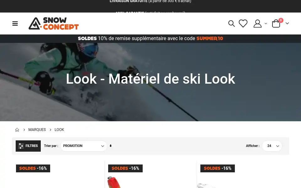 Screenshot of snow-concept.com