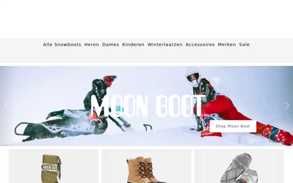 Screenshot of snowbootsexpert.nl