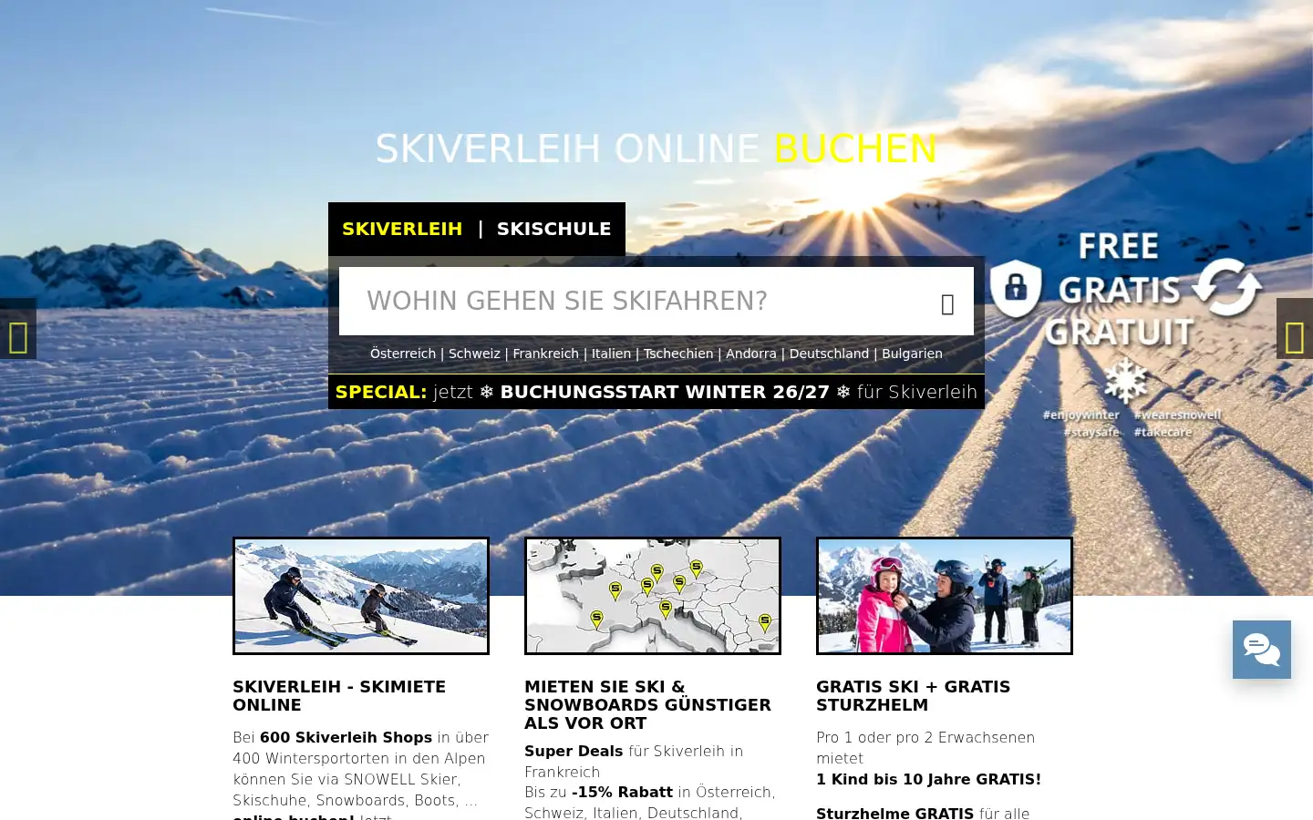 Screenshot of snowell.com