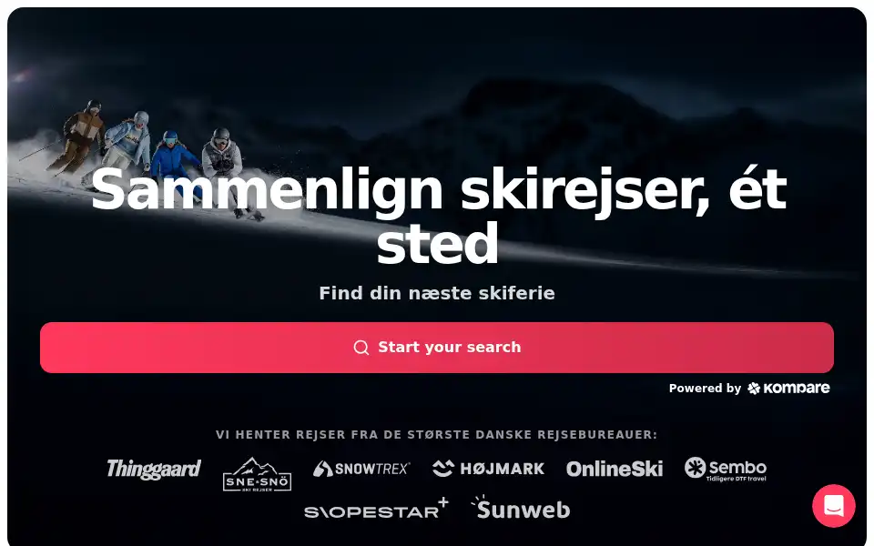 Screenshot of snowii.dk