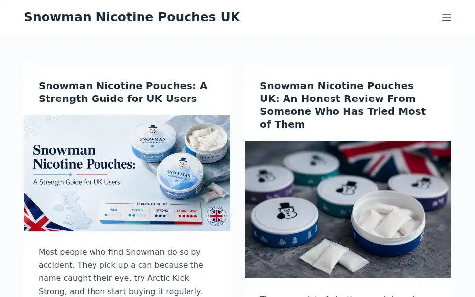 Screenshot of snowman-nicotine.co.uk