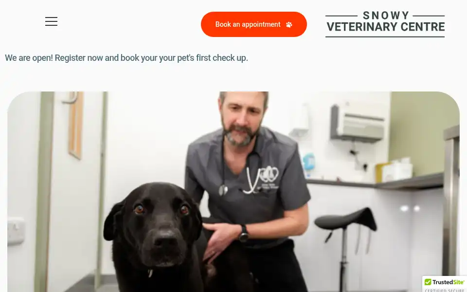 Screenshot of snowyvets.co.uk