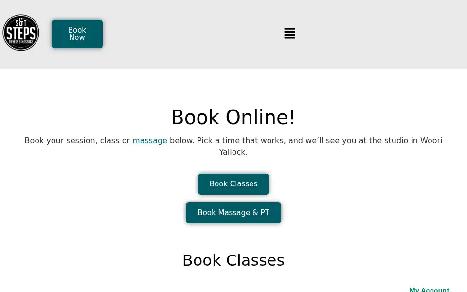 Screenshot of sntsteps.com.au