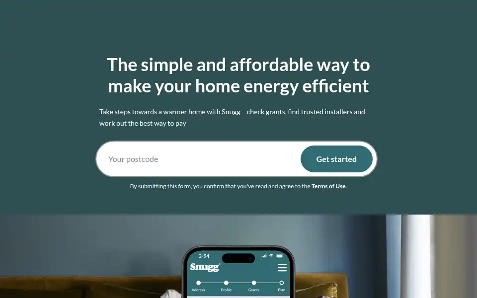 Screenshot of snuggenergy.com