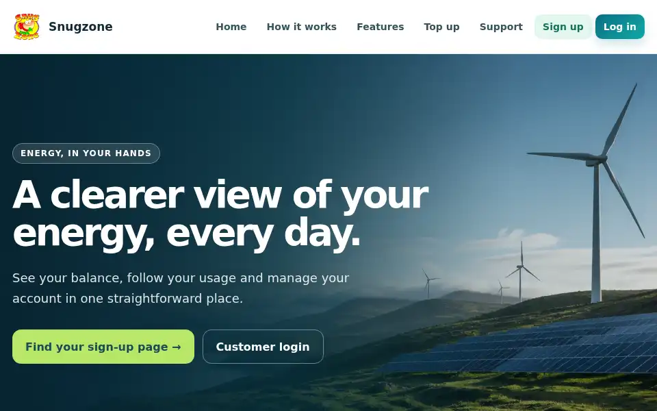Screenshot of snugzone.biz
