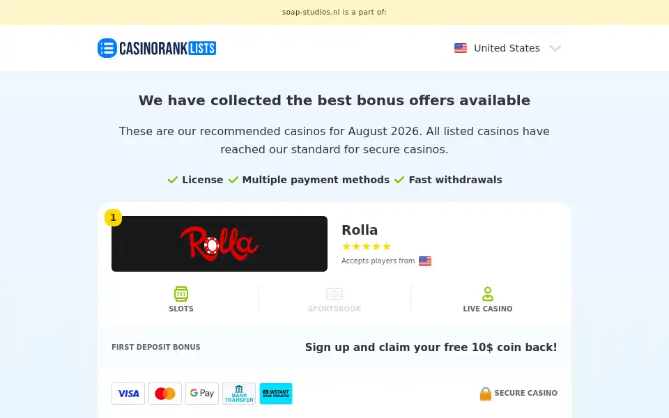 Screenshot of soap-studios.nl