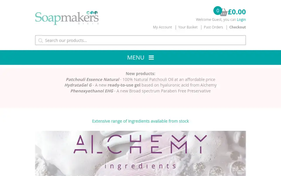 Screenshot of soapmakers-store.com