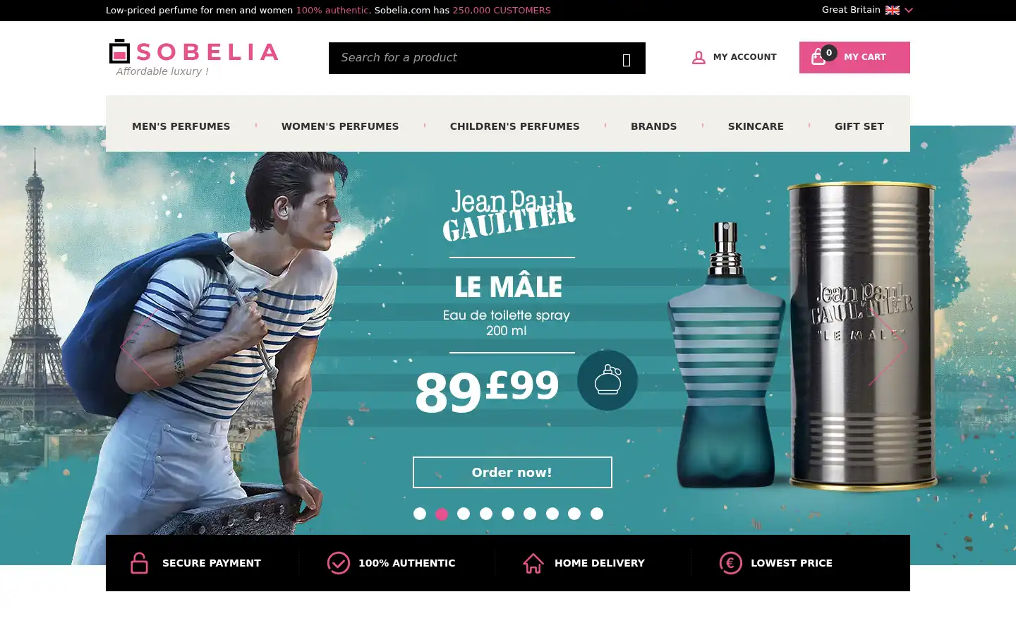 Screenshot of sobelia.com