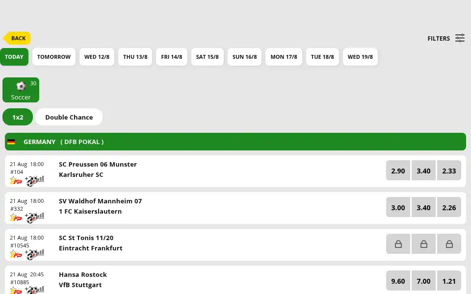 Screenshot of soccabet.com