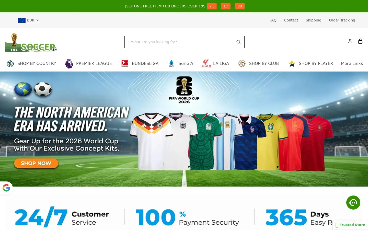 Screenshot of soccercloth.com