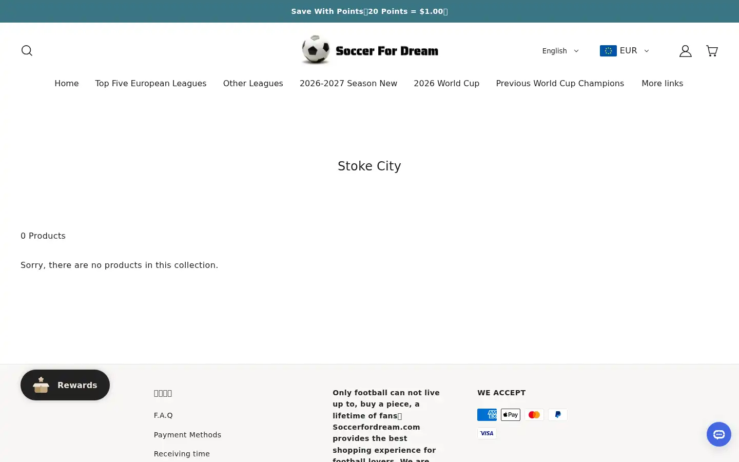Screenshot of soccerfordream.com