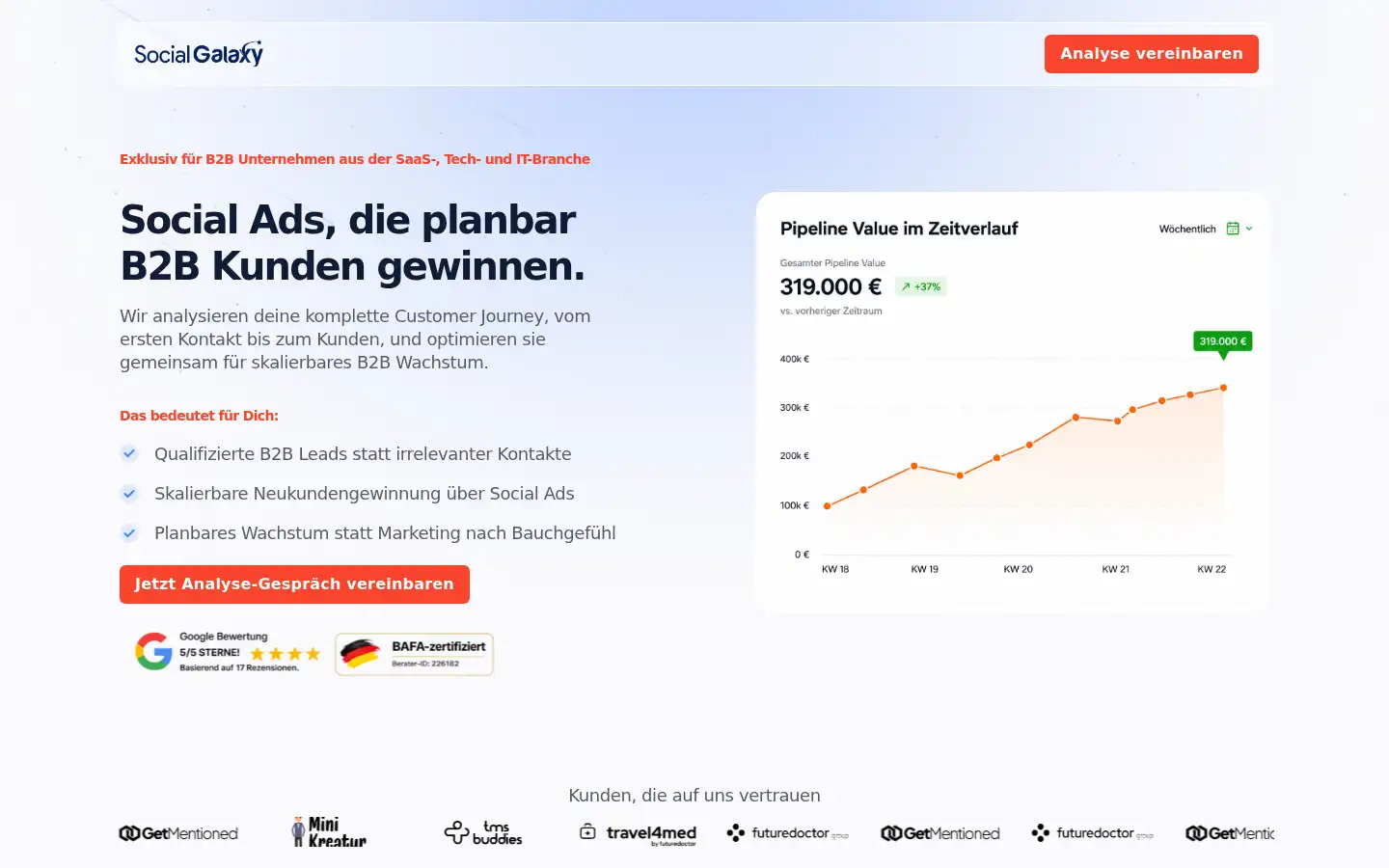 Screenshot of social-galaxy.de