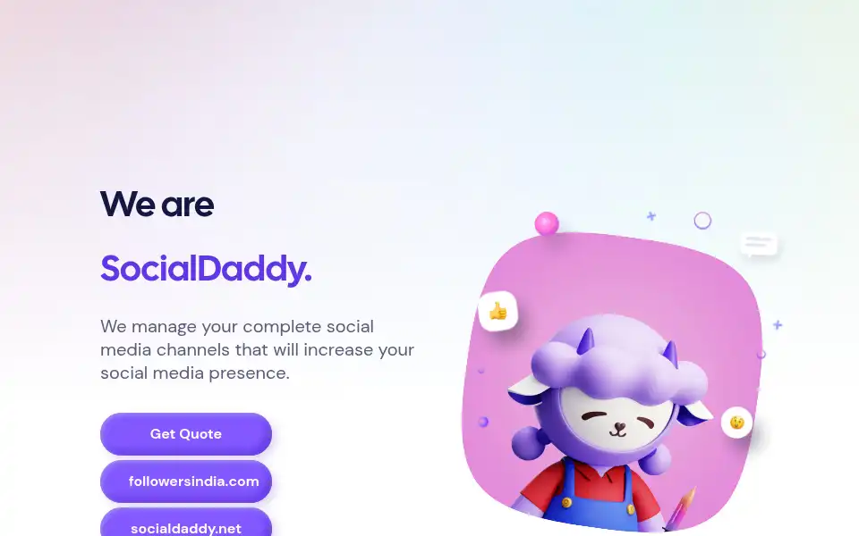 Screenshot of socialdaddy.in