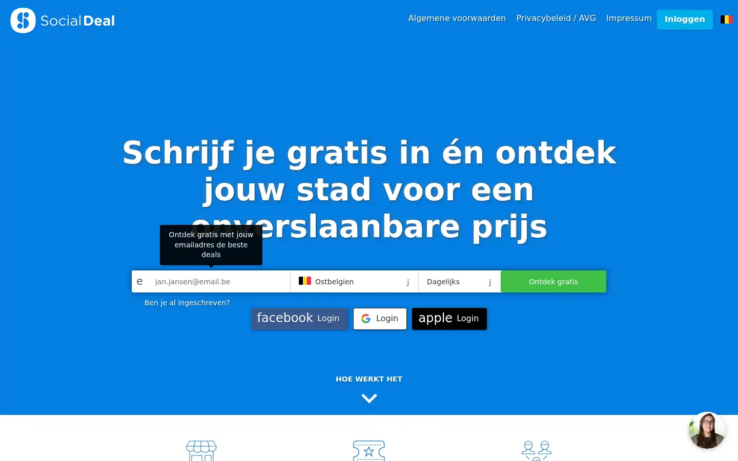 Screenshot of socialdeal.be