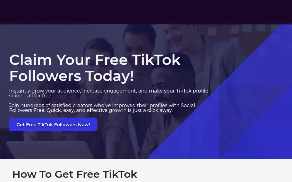 Screenshot of socialfollowersfree.com