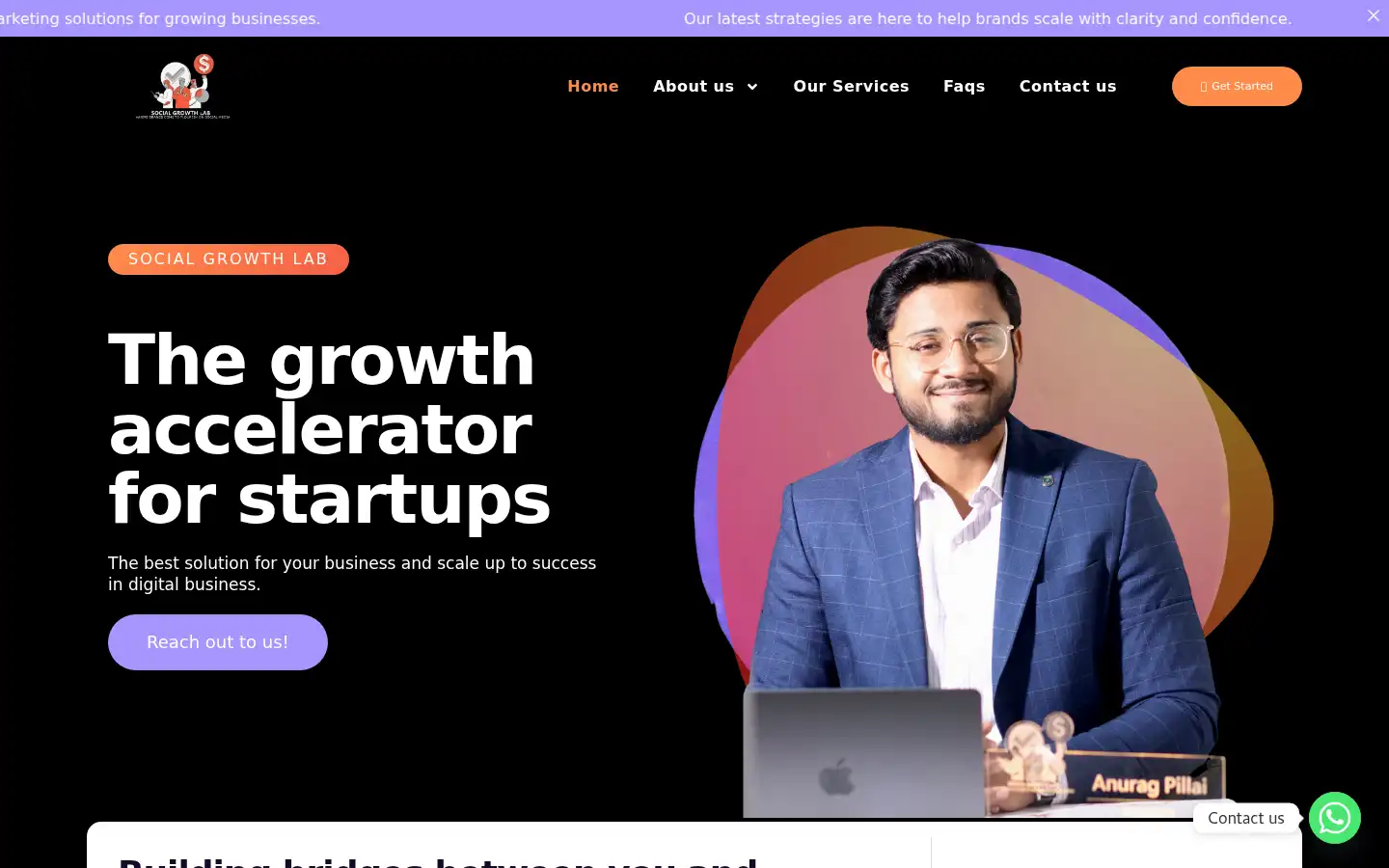 Screenshot of socialgrowthlab.in