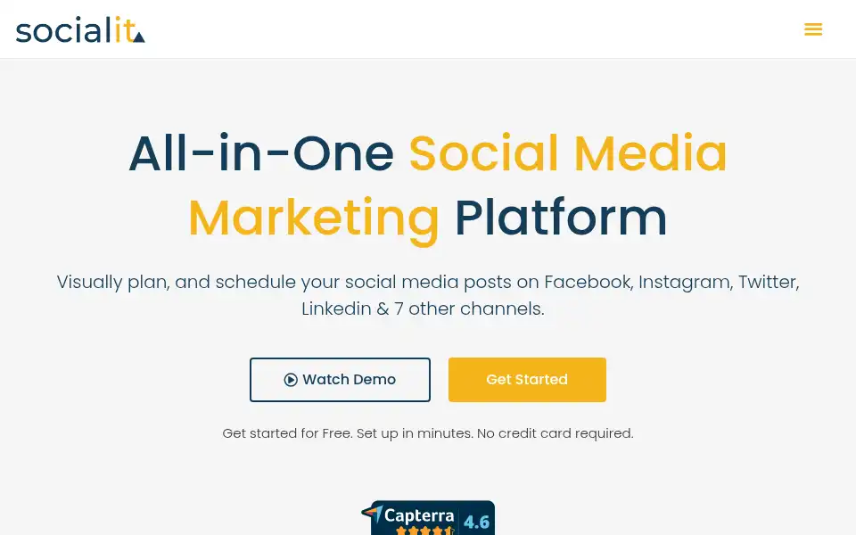 Screenshot of socialit.io