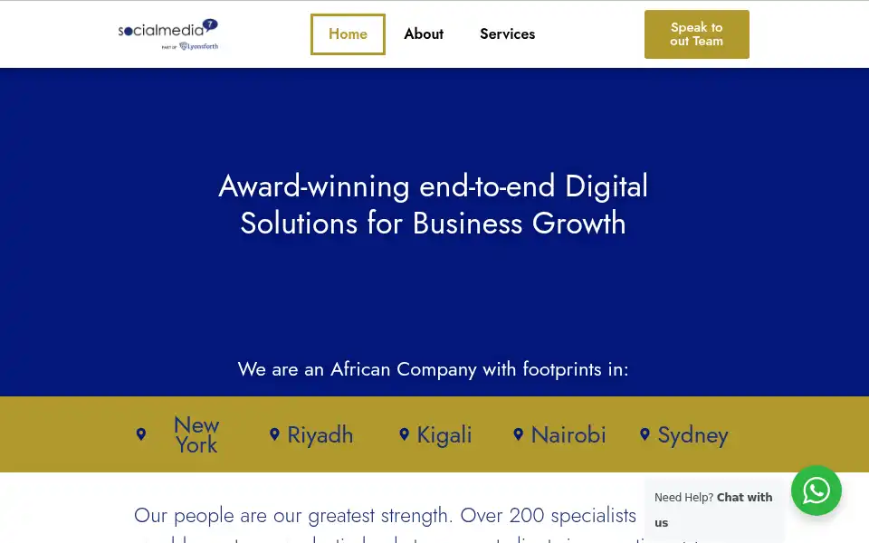 Screenshot of socialmedia7.com