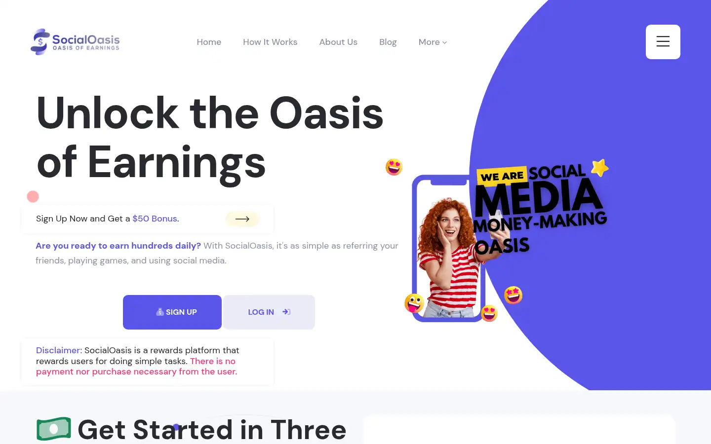 Screenshot of socialoasis.co