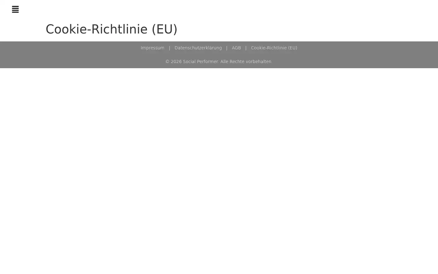 Screenshot of socialperformer.de