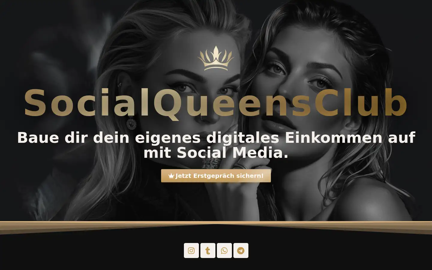 Screenshot of socialqueensclub.com