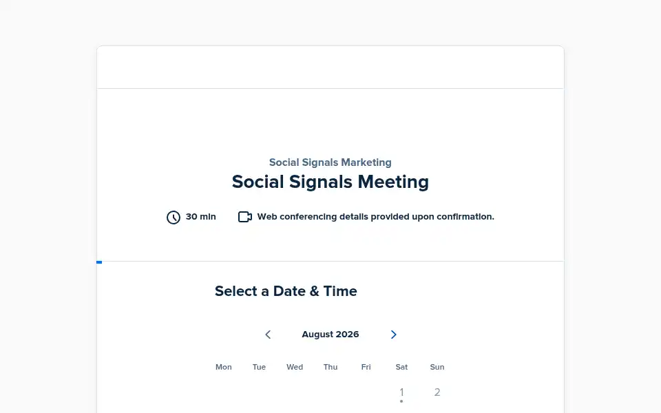 Screenshot of socialsignalsmarketing.com