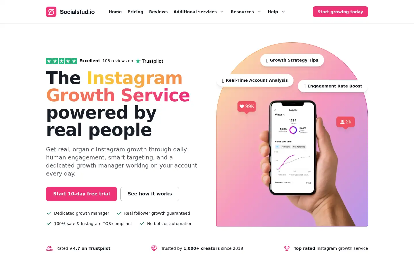 Screenshot of socialstud.io