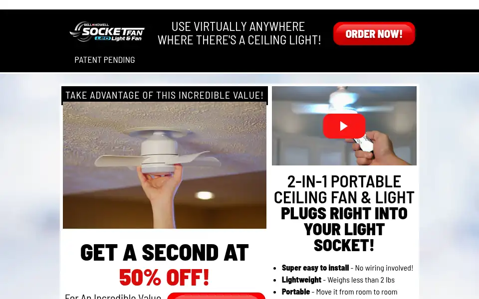 Screenshot of socketfan.ca