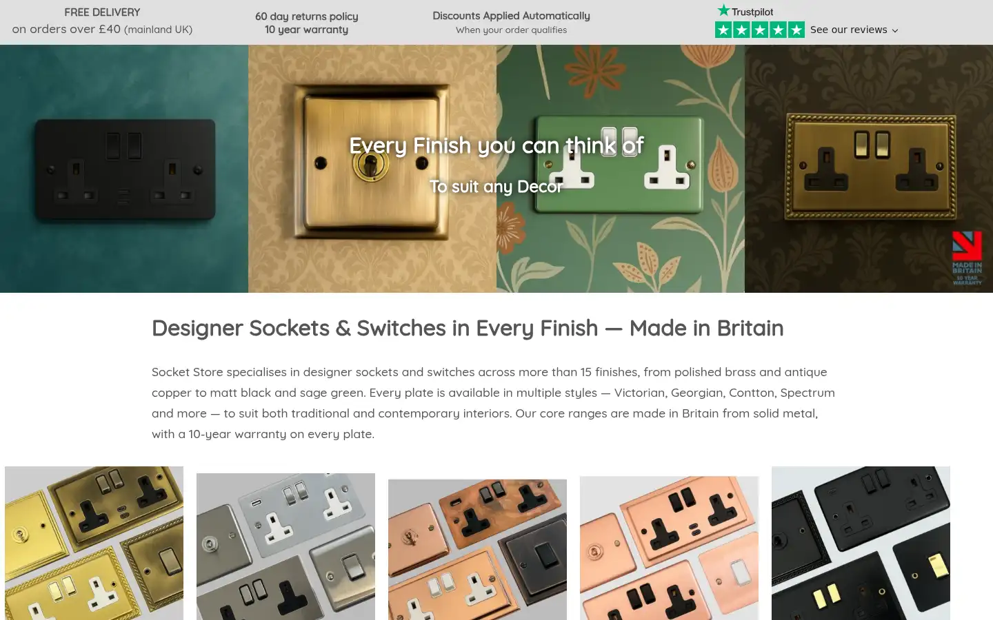 Screenshot of socketstore.co.uk