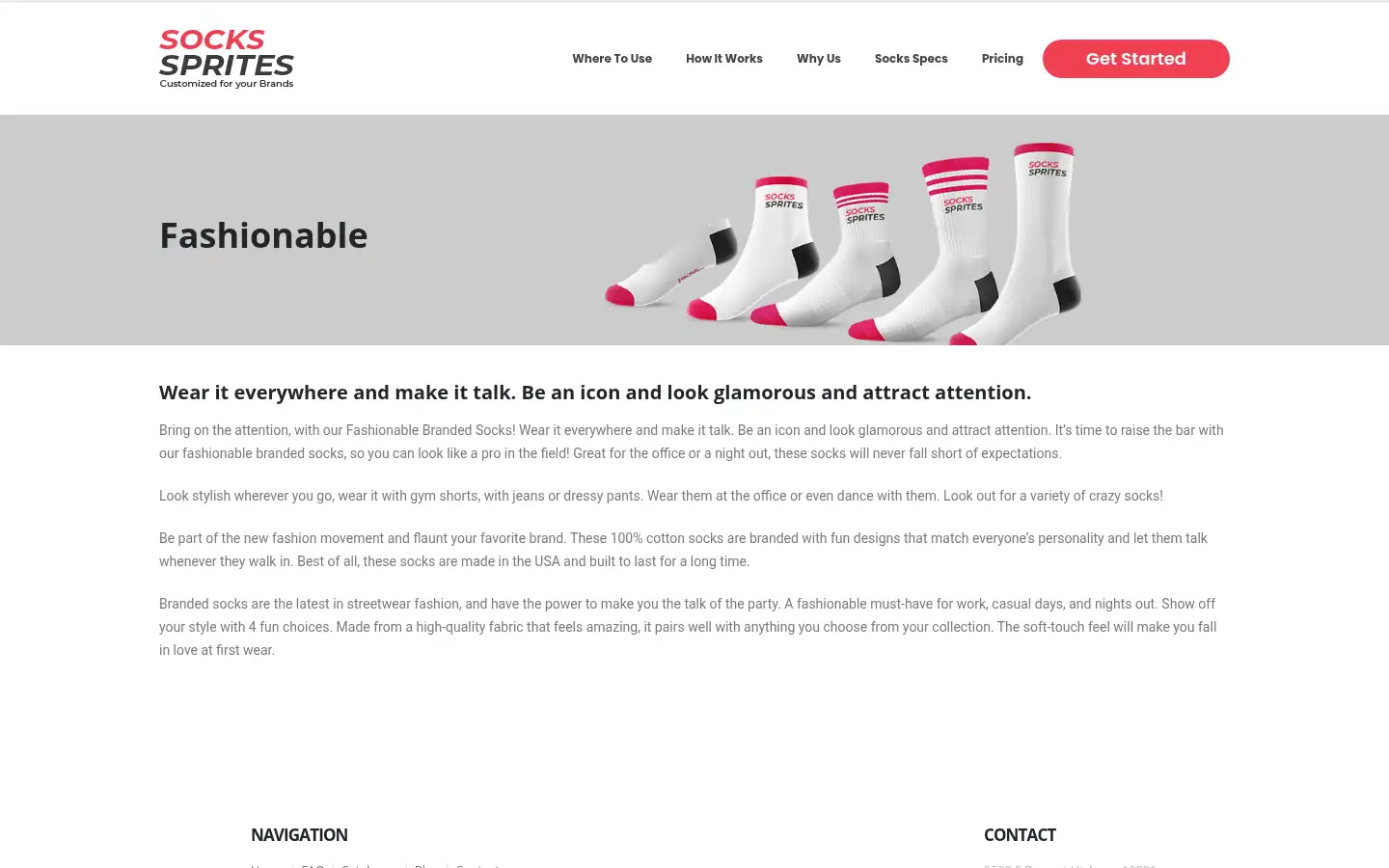 Screenshot of sockssprites.com