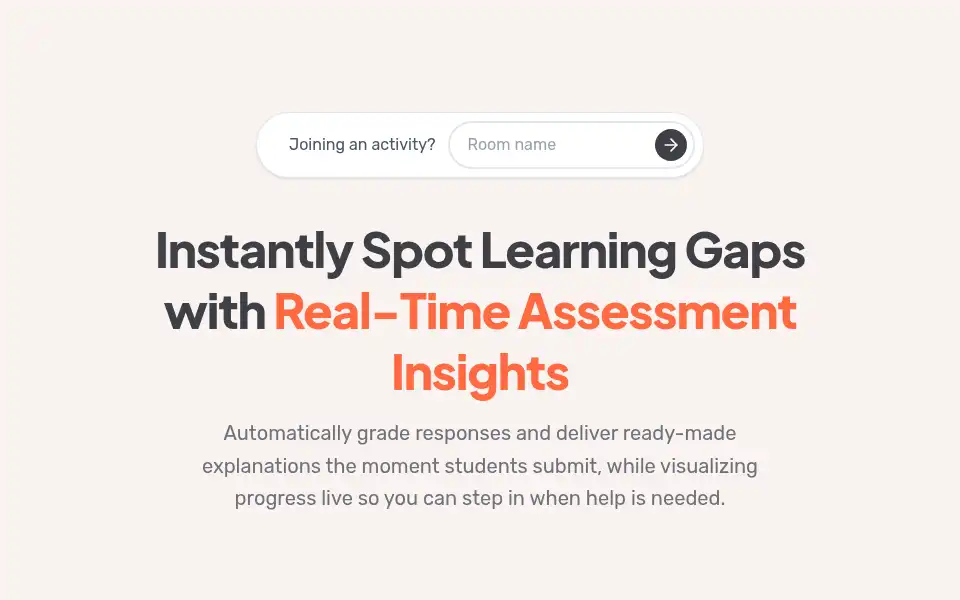 Screenshot of socrative.com