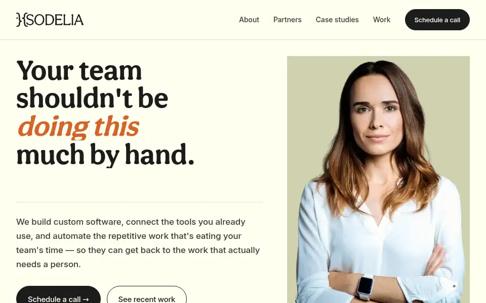 Screenshot of sodelia.ca