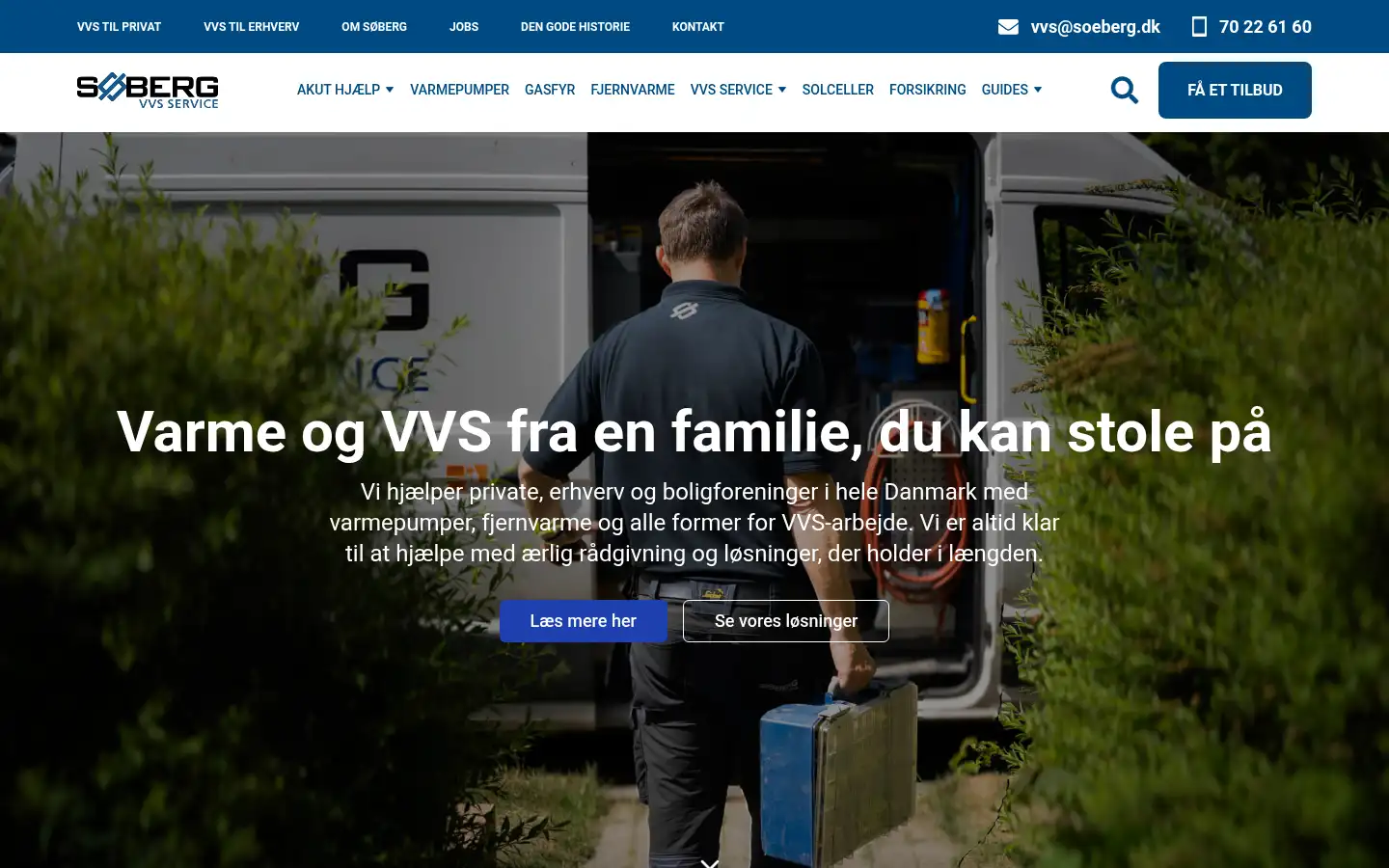 Screenshot of soeberg.dk