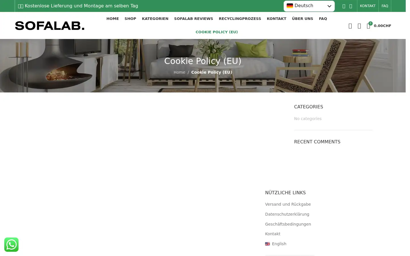Screenshot of sofalab.ch