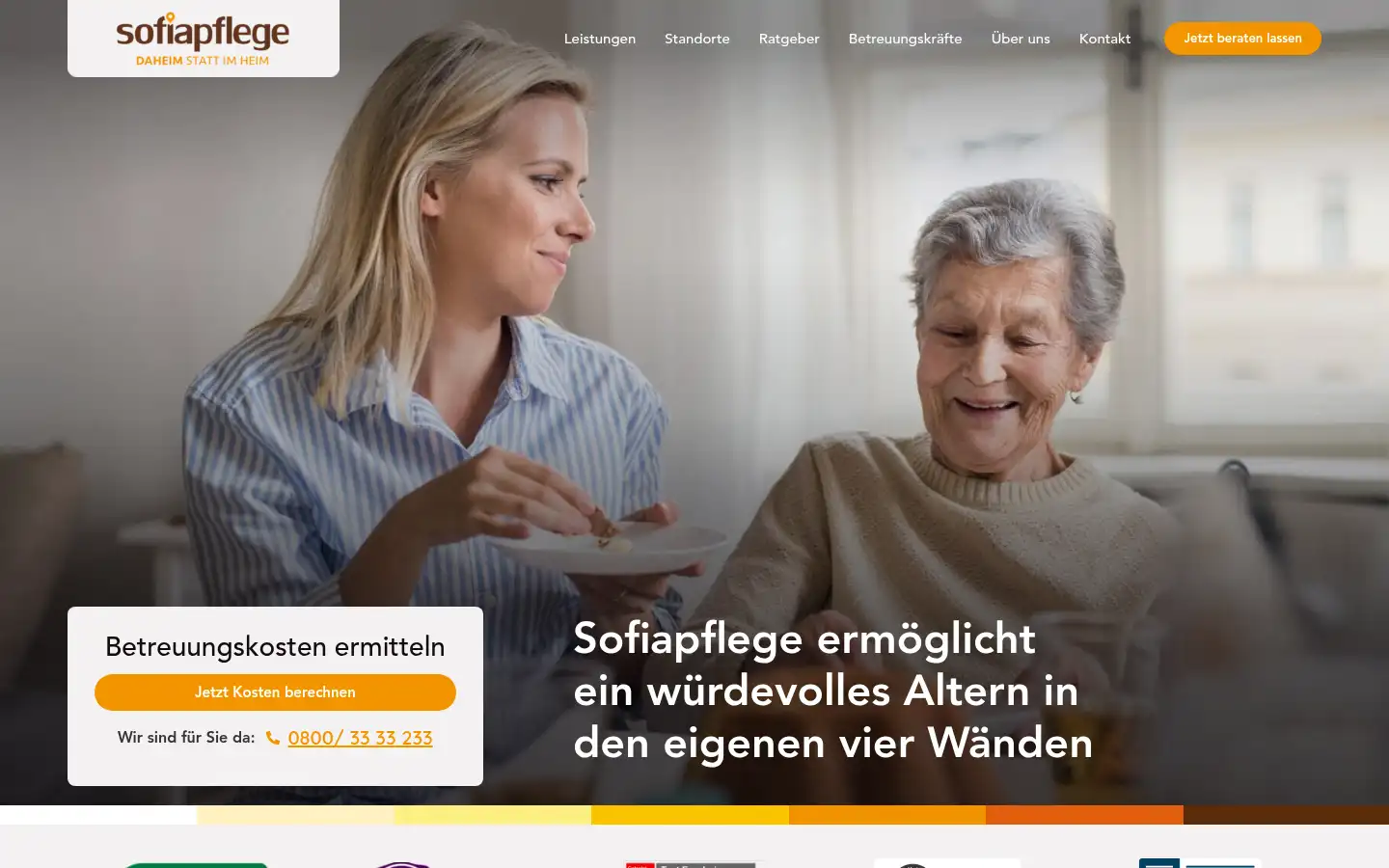 Screenshot of sofiapflege.de