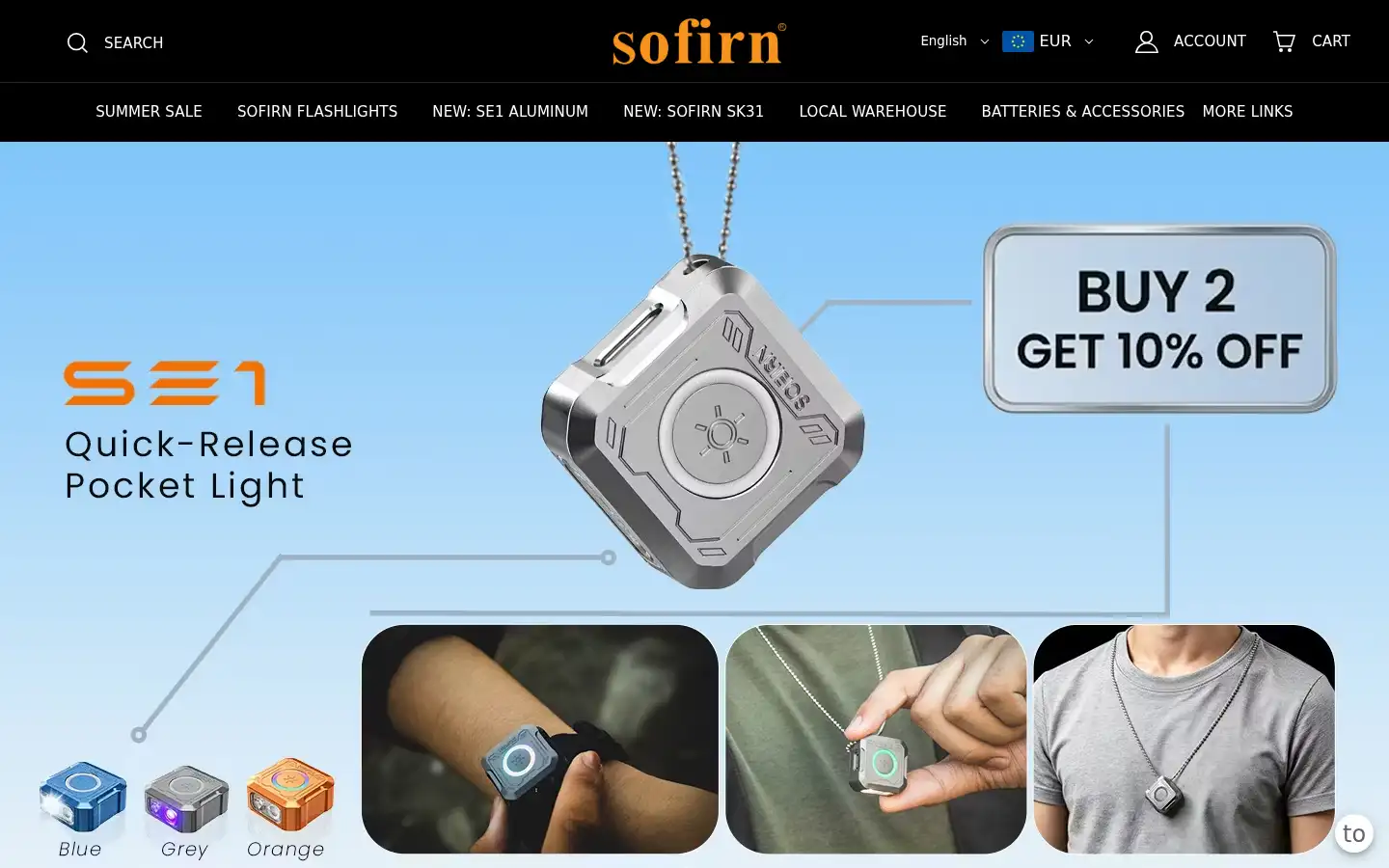 Screenshot of sofirnlight.com