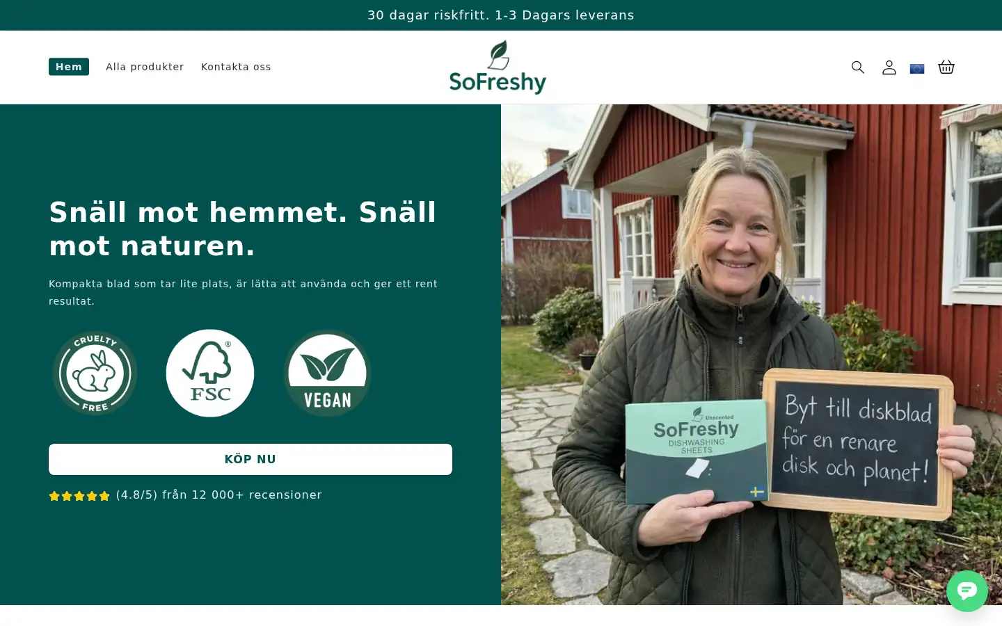 Screenshot of sofreshy.se