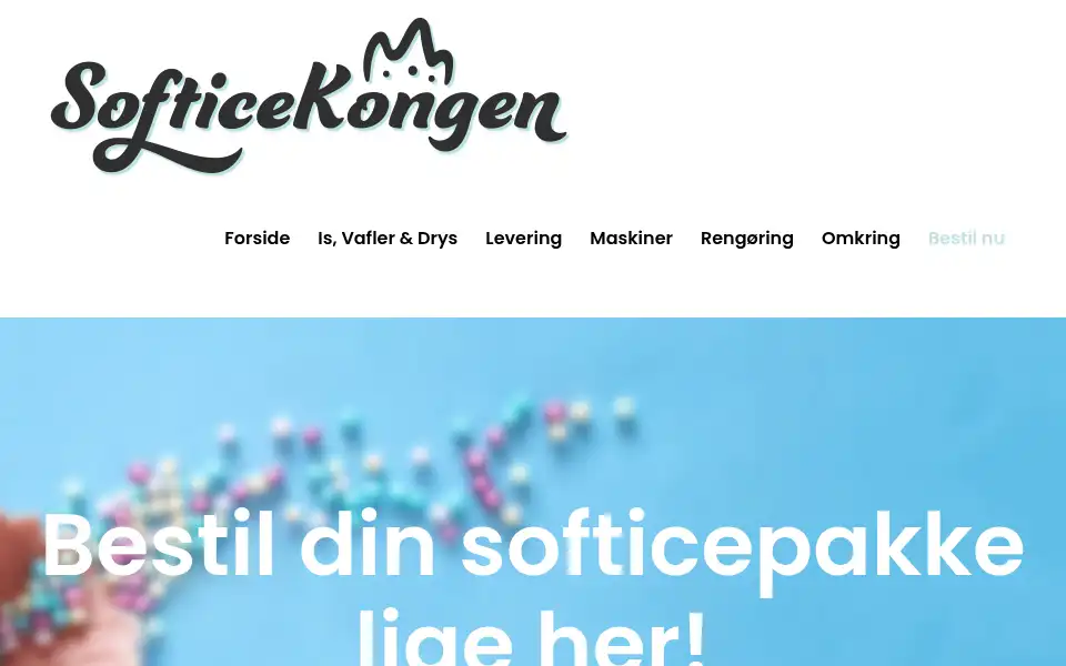Screenshot of softicekongen.dk
