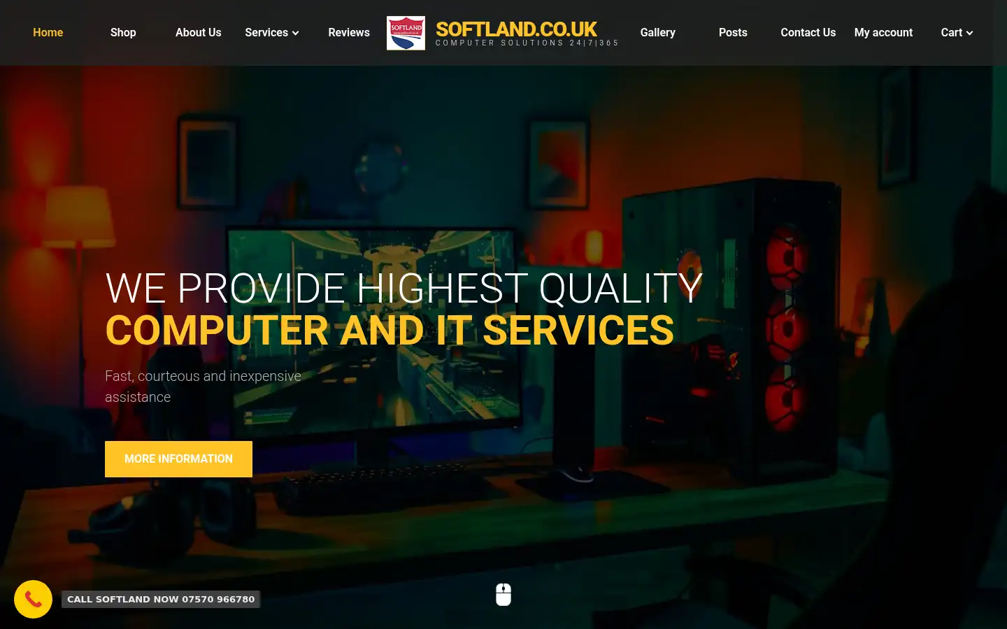 Screenshot of softland.co.uk